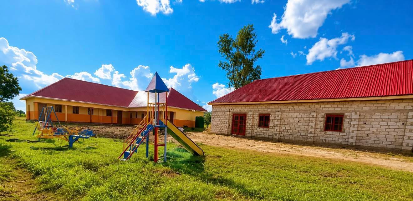 School campus and playground in Uganda